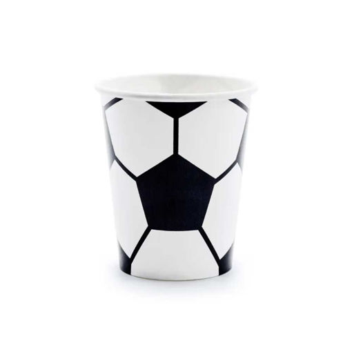 Picture of PAPER CUPS FOOTBALL 260ML - 6 PACK